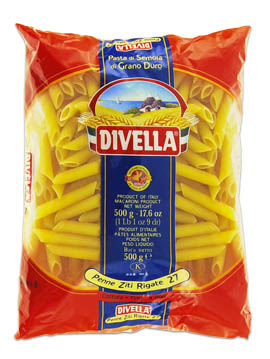 27 Penne Ziti Rigati 500 gr. Divella