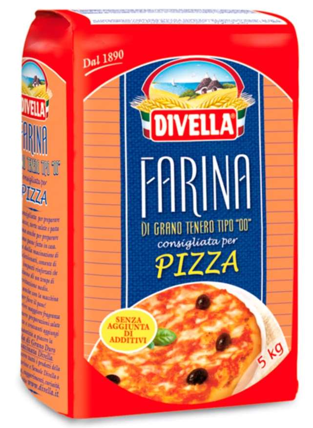 Farina  Pizza Rood   5 kg.    Divella