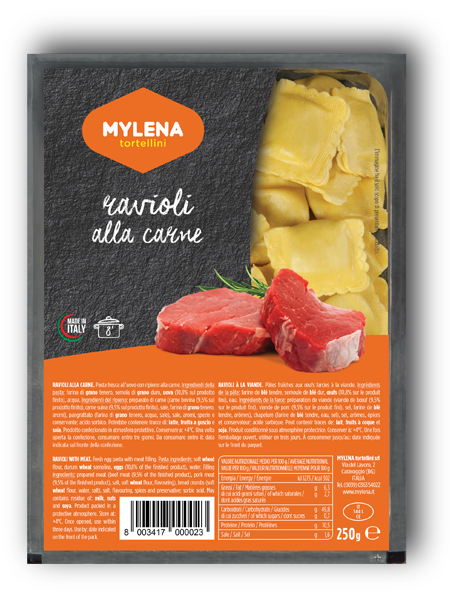 Ravioli Carne 250 gr.   Mylena