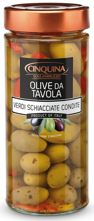 Pot Olive Verde Piccante 320 ml.