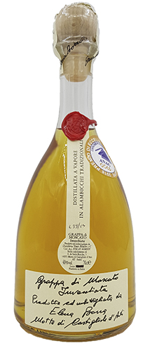 Grappa di Moscato Invecchiata donker  0,7 ltr. Vieux Moulin