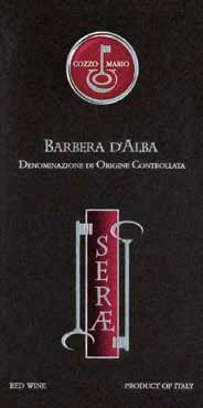 Barbera d`Alba Serea doc       Cozzo mario