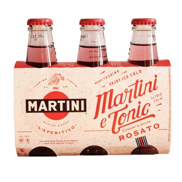 Martini &amp; Tonic rosato 3 x 15 cl.
