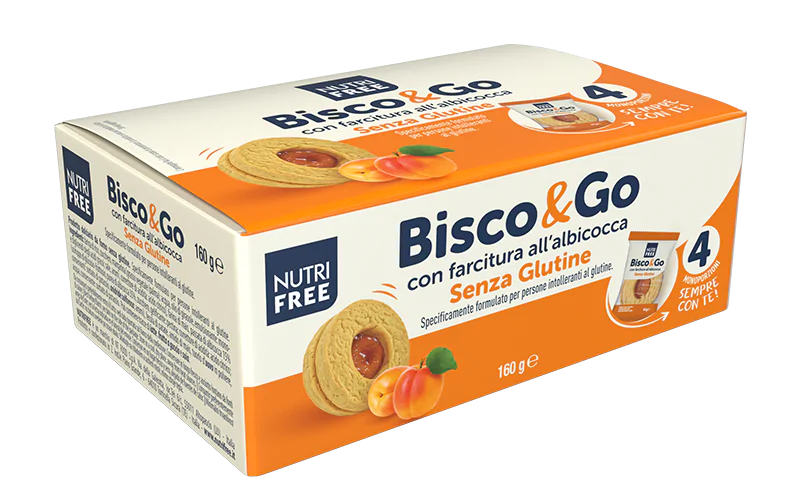 Nutrifree Bisco & Go albicocca 160 gr