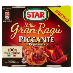 [06072] Gran Ragú Piccante     x 2    180 gr      STAR