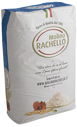Farina 0 Pizza Amica Rachello 25 kg.   (blauwe zak)