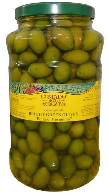 Olive Verdi Bella di Cerignola  2900g Contado