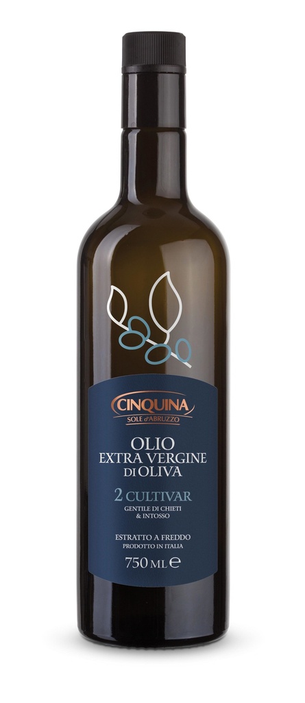 Olio ev " 2 Cultivar "   0,75 L.    Cinquina