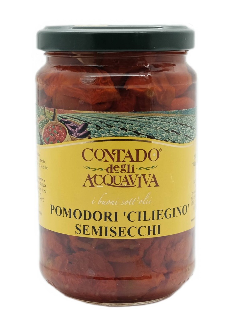 Pomodori Ciliegino Rossi Semi Secchi  290 gr.   Contado