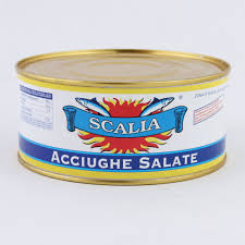 Acciughe salata 800 gr.           Scalia