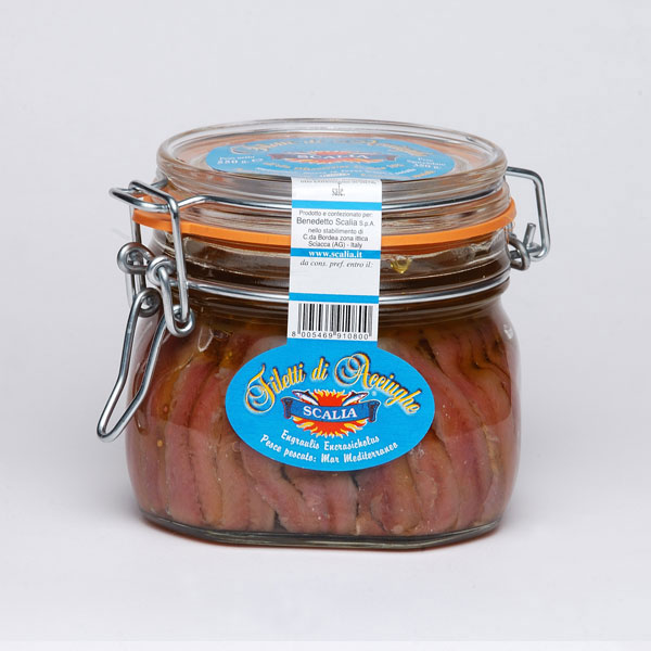 Acciughe olio E.V.550 gr. beugel  Scalia