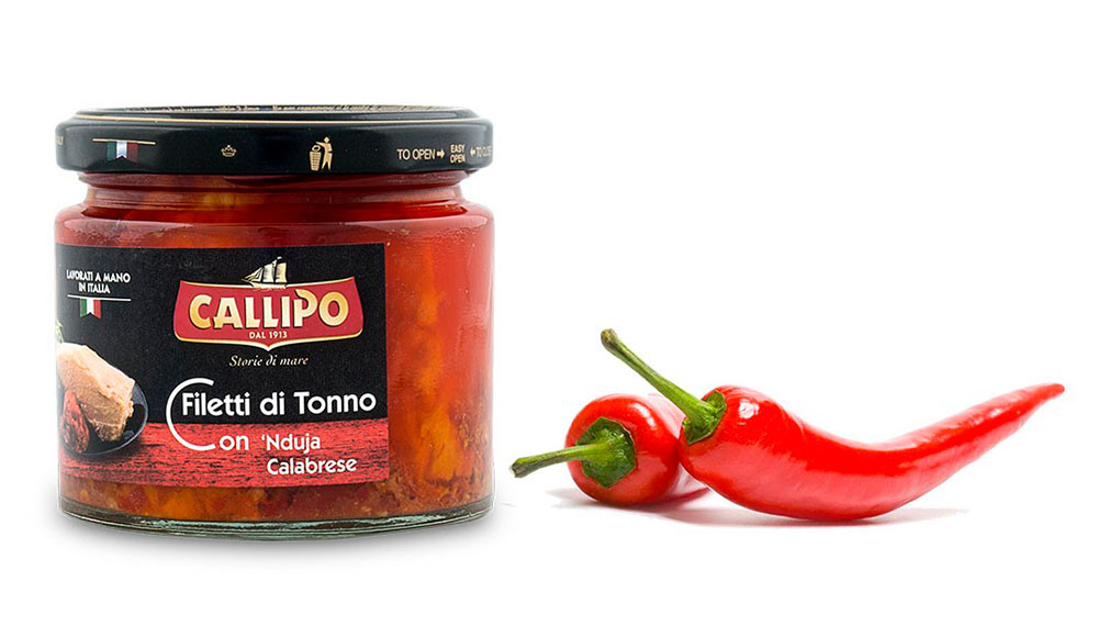 Filetti Tonno Nduja 200 gr. Callipo