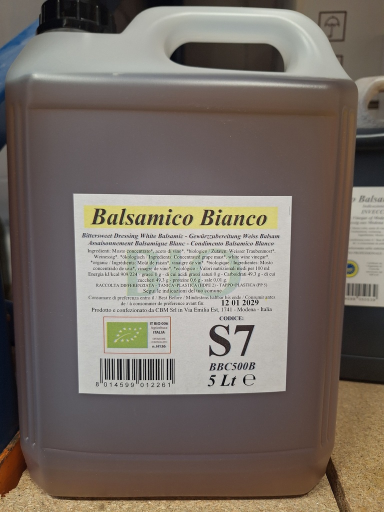 Dulcetto S7 Balsamico Bianco Bio. 5 ltr.