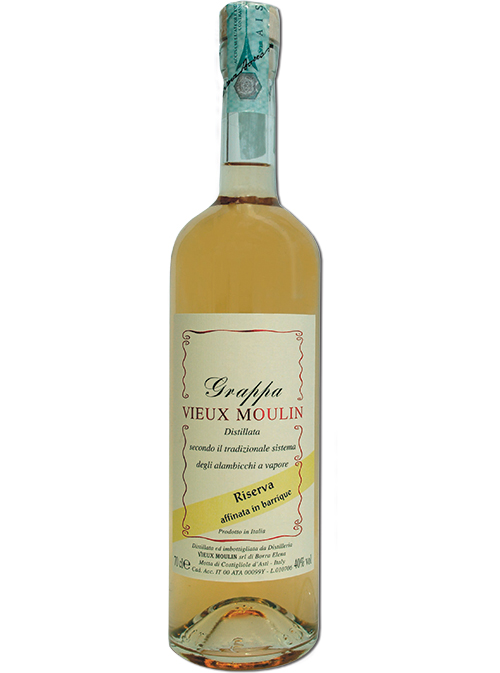 Grappa Invecchiatta 0,7 ltr. 40 % Vieux Moulin