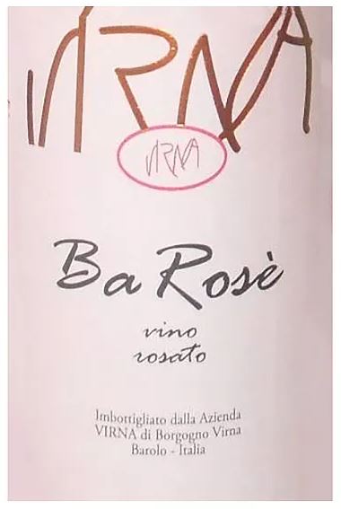 Vino Rosato Barosè                           VIRNA