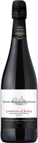 Lambrusco secco di Sorbara Castelvetro  0,75 ltr.