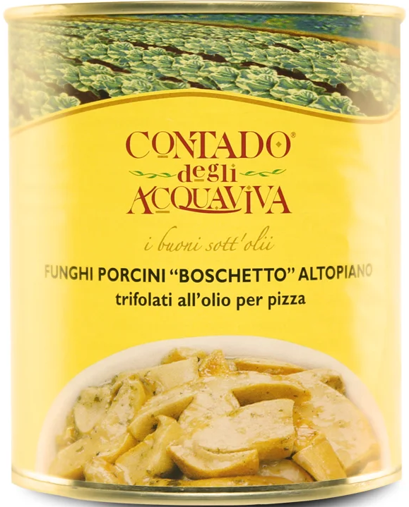 Funghi Porcini trifolati tagliati   850 gr
