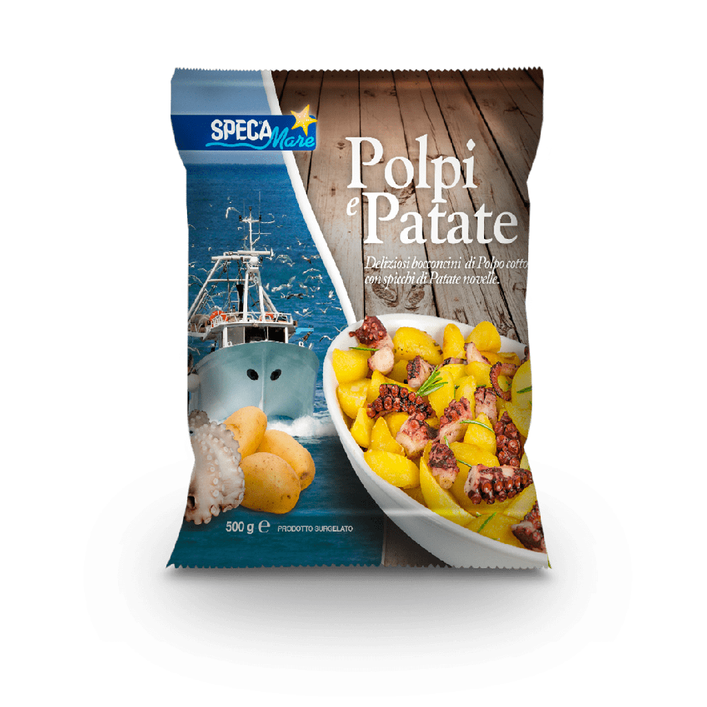 Polpi e Patate 500 gr. spec. Mare ADRIATICA