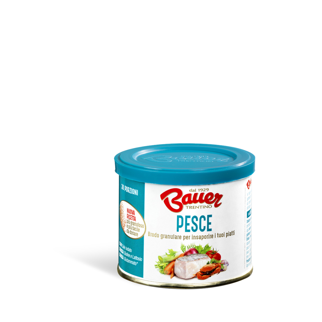 Brodo Granulare instant. Pesce 120 gr. Bauer