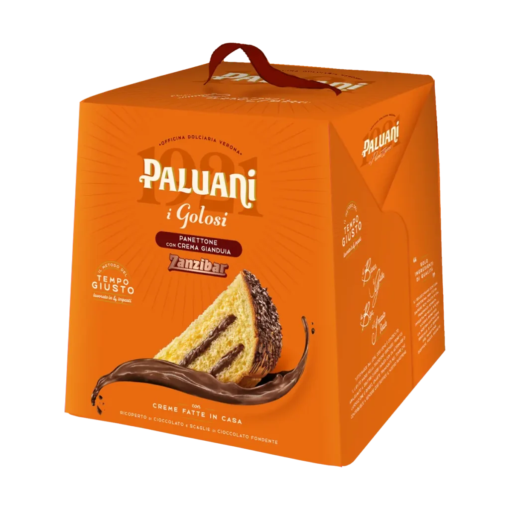 Panettone Zanzibar Crema Gianduja Paluani 750gr