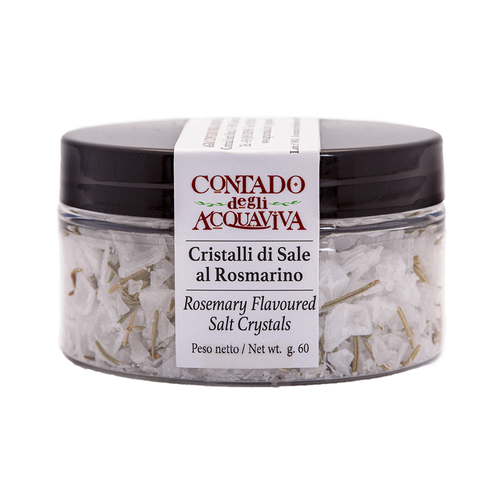 Cristalli di sale al Rosmarino 60 gr Contado
