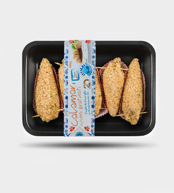 Calamari rip. Gratinati 400 gr   Ittitalia