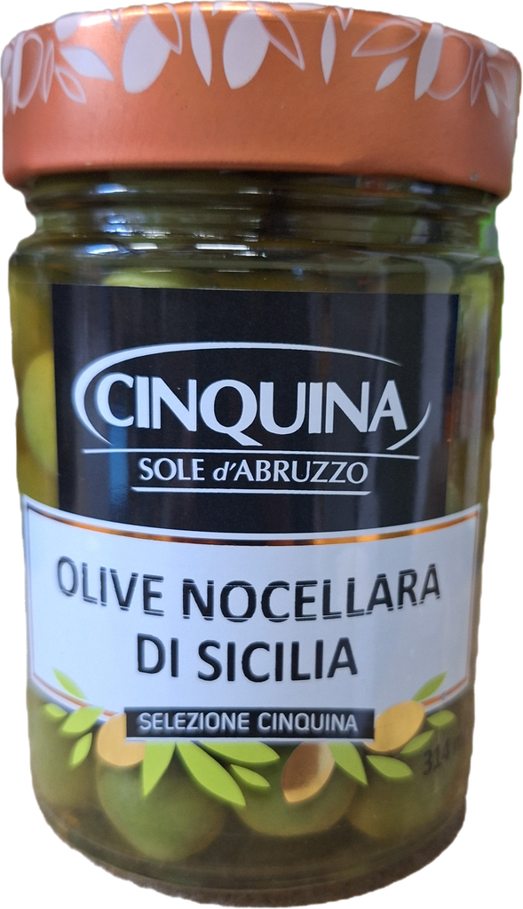 Vaso Olive Verdi Nocellara di sicilia  180 gr. 