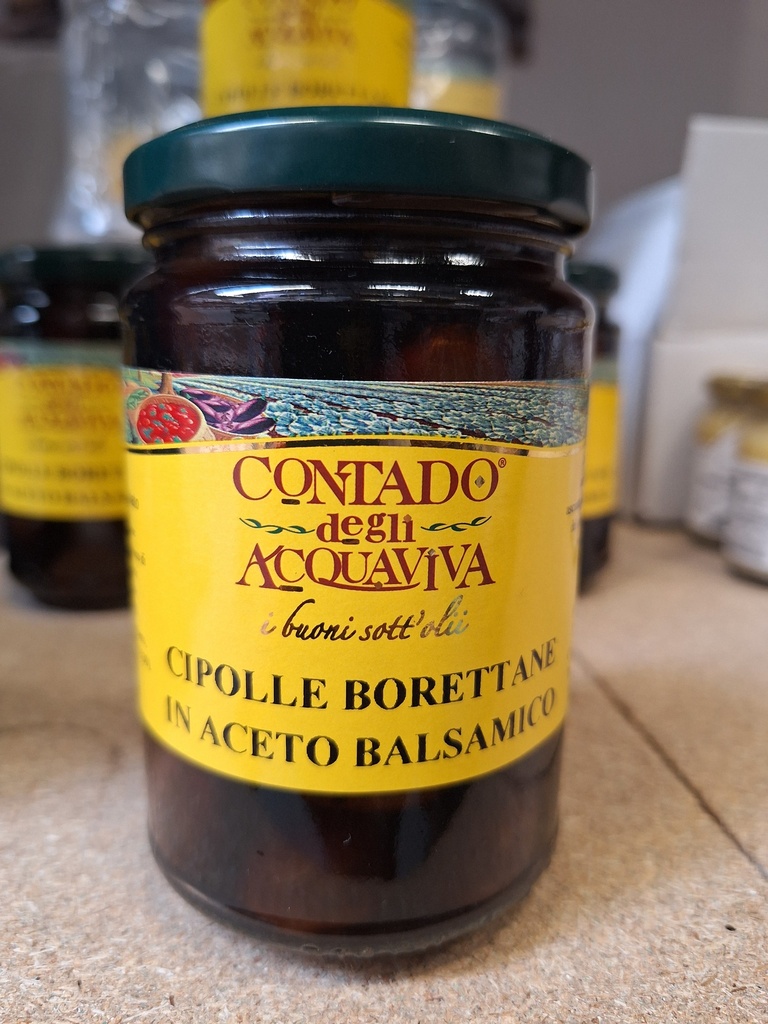 Cipolle Borettane Aceto Bals. 290 ml.  Contado