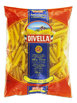 [01232] 32 Penne Ziti 500 gr. Divella