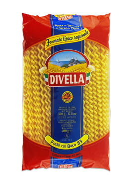[01283] 83 Fusilli Col Buco 500 gr. Divella
