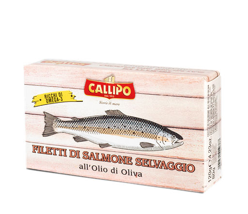 [07031] Filletti Salmone    120 gr.      Callipo