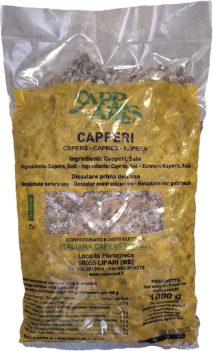 [08241] Capperi Sotto Sale 1 kg.  Cal.9     ICS