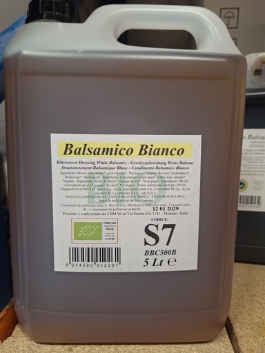 [08275_5L] Dulcetto S7 Balsamico Bianco Bio. 5 ltr.
