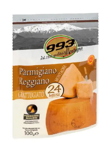 [10018] Grattugiato 993 Reggiano   100 gr Gemalen  24 mnd.