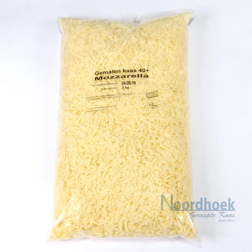[10096] Mozzarella grof gemalen     5 x 2 kg. per crt.
