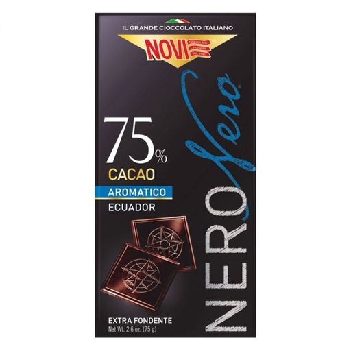[13748] Nero Nero Aromatico 75%  75gr       Novi
