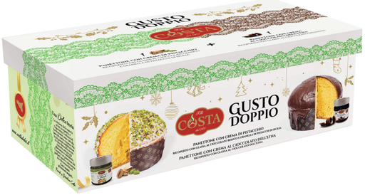 [K13C552] Panettoni Gusto doppio Pistacchio e Cioccolato  Costa