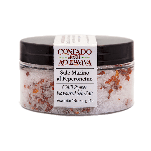 [06460] Sale Marino al Peperoncino vaso 130 gr Contado