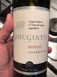 [88505] Pregiato Rosso igp Calabria De Luca