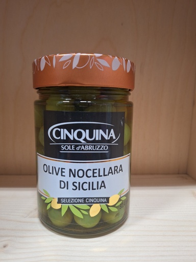 [05130] Vaso Olive Verdi Nocellara di sicilia  180 gr. 