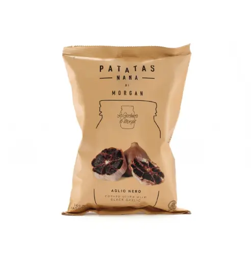 [03010] Chips Morgan Aglio Nero 40 gr Patatas Nana